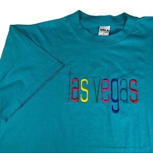 Vintage Tee Las Vegas Teal